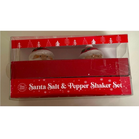 Tinsel and Elves Santa Salt and Pepper Shaker Set - Like New, Never Used - Picture 1 of 11